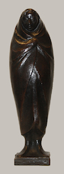 Schwangeres Mädchen, Bronze, 1924, 42 × 12,1 × 8,2 cm