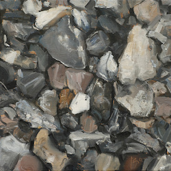 Steine VIII, Öl auf Leinwand, 2012, 30 × 30 cm