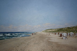 Strand, Öl auf Leinwand, 2011, 80 × 120 cm