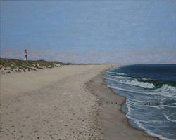 Strand, Öl auf Leinwand, 2011, 40 × 50 cm