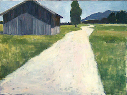 Weg im Moor, Öl auf Leinwand, 2007, 60 × 80 cm