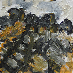 Weg zum Wald, Öl auf Leinwand, 2012, 20 × 20 cm