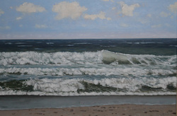Wellen, Öl auf Leinwand, 2011, 40 × 60 cm