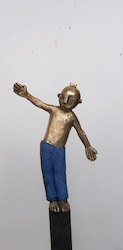 Zaunkönig 3, Bronze, 2011, H: 115 cm