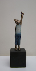 Kleiner König, Bronze, 2011, 19 × 35 cm